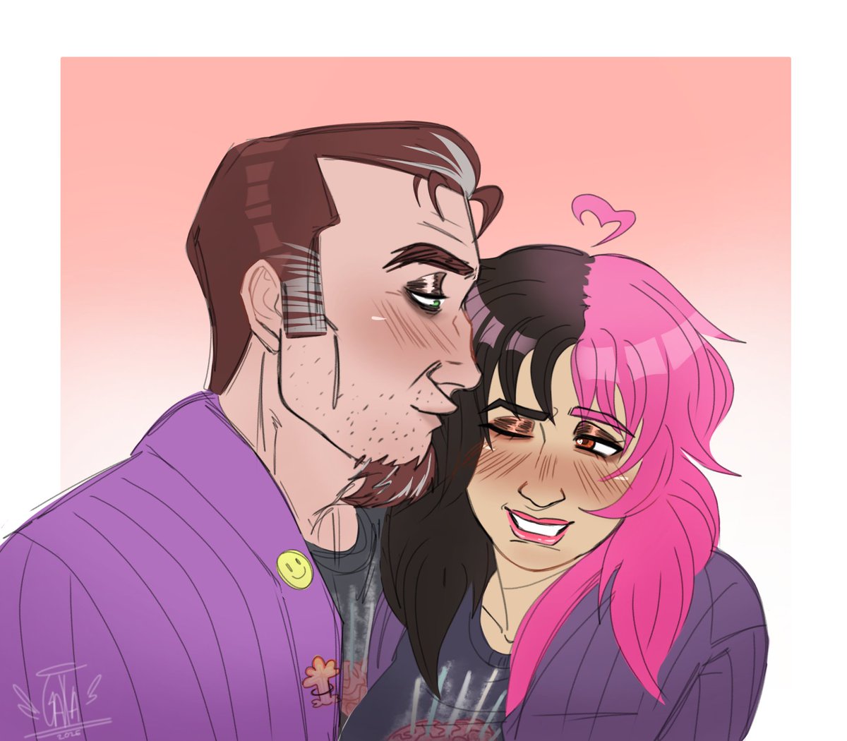 alexandergaxa's tweet image. sketch commission for @P4DudesWife 
#postaldude #postal4
