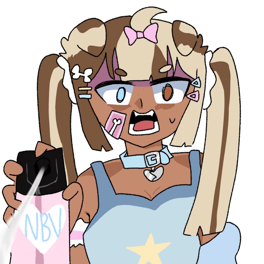 KimiiKimura's tweet image. NO BAD VIBES ! SPRAY ! SPRAY ! BAD VIBES GET AWAY FROM VTUBERS 💢