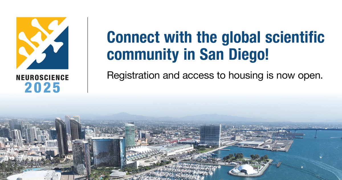SfNtweets's tweet image. Every year SfN brings together thousands of researchers at every career stage to discover new ideas, share their research, and experience the best the field has to offer.
Register now to join the community at #SfN25 in San Diego!
🔗 vist.ly/3ys5u
#NeuroTwitter #neuro