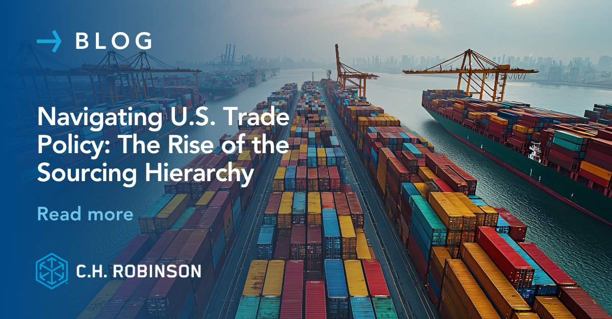 As U.S. trade policy evolves, our Jason Craig looks at how companies are diversifying their supply chains with sourcing hierarchies to reduce risk and boost resilience in global logistics. ➡️ ms.spr.ly/6014sERjQ