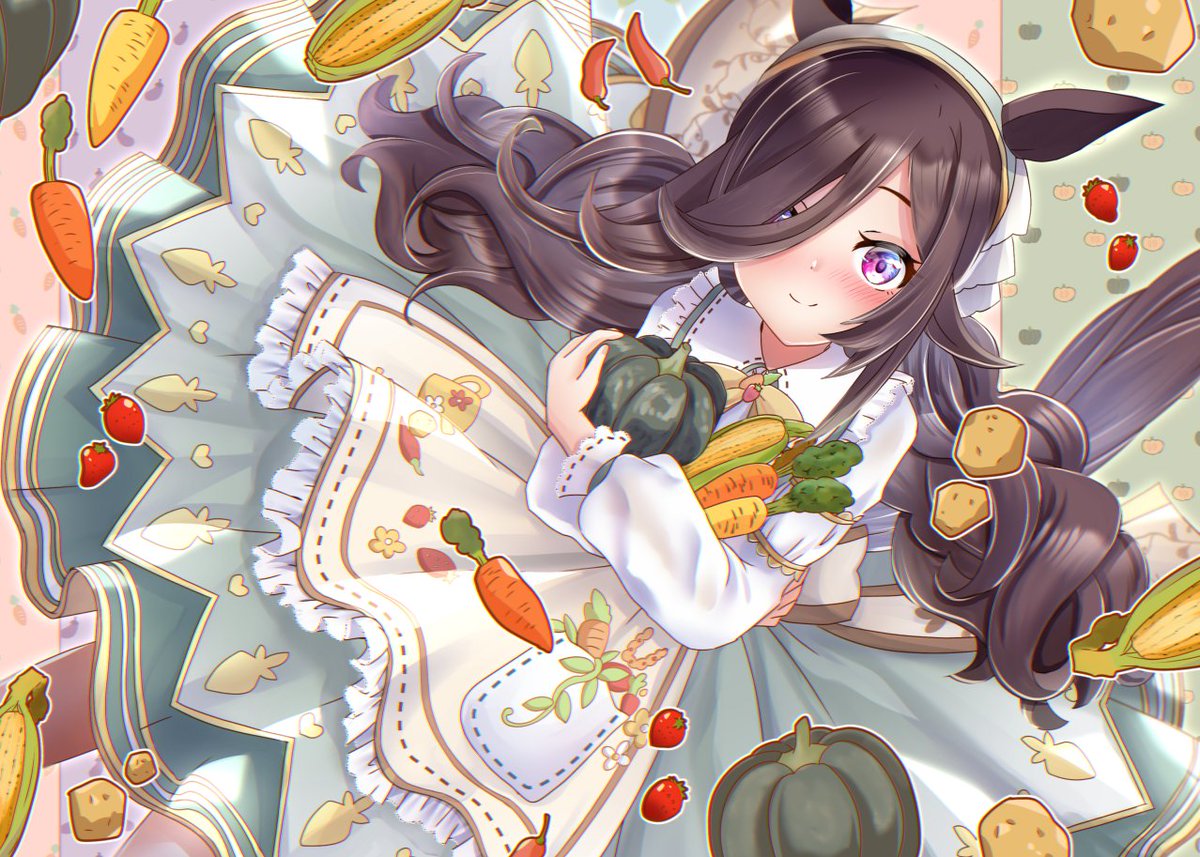 lupiacasiris's tweet image. お兄さま、お姉さま、暑いけどちゃんとお野菜食べてねっ!🧅🌽🥕🥔🌶️
#ウマ娘
#umamusume
#ライスシャワー