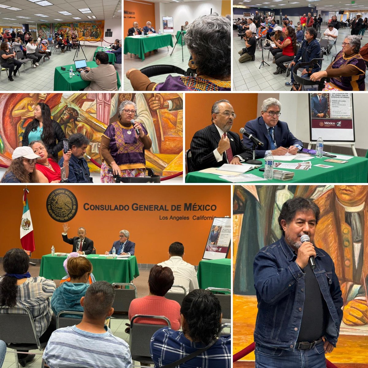 carlos_glezgtez's tweet image. Ayer, como cada lunes, abrimos nuestras puertas en @ConsulMexLan 🇲🇽 a la comunidad. En la audiencia pública escuchamos de primera mano dudas, comentarios y necesidades.
#ConsuladoDePuertasAbiertas
Transmisión en vivo disponible: facebook.com/ConsuladoGener…
#SomosUnaCasaDeServicio