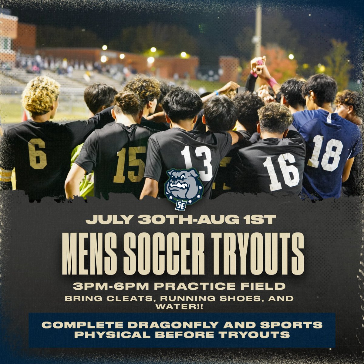 We are finally back! VERY IMPORTANT-&gt;complete dragonfly &amp; sports physical prior to tryouts! All players will meet at the back hall. Lastly please eat well throughout the days of tryouts! We want everyone to be well and hydrated