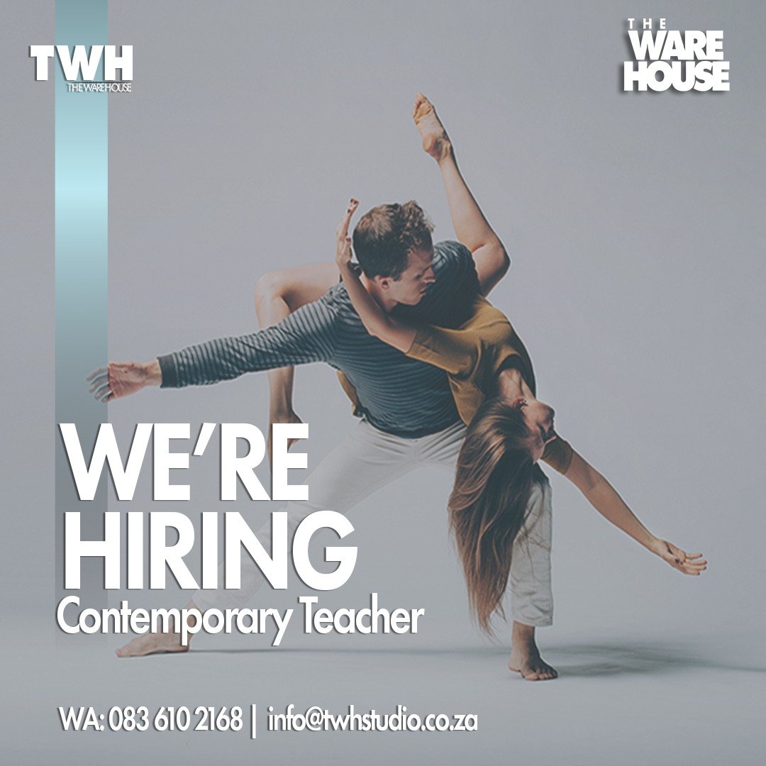yuthconnect's tweet image. We're Hiring!

TWH Dance Studio is looking for a passionate Contemporary Dance Teacher to teach on Tuesdays or Thursdays in Benoni.

Interested?
&amp;gt; WhatsApp: 083 610 2168
&amp;gt; Email: info@twhstudio.co.za
#DanceJob #ContemporaryDance #JoinOurTeam