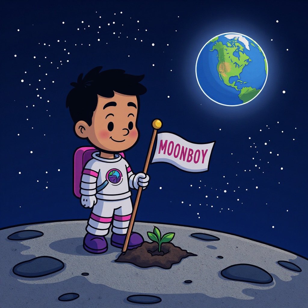 Jemryyy's tweet photo. @charliefx_ The one bag I don’t question: $MOONBOY. Let’s run it.

2Qdm7kMzVtoWu1CugHwatHFcuJP38zY6iWppk9r4moon https://t.co/lHL2iaU8Fy