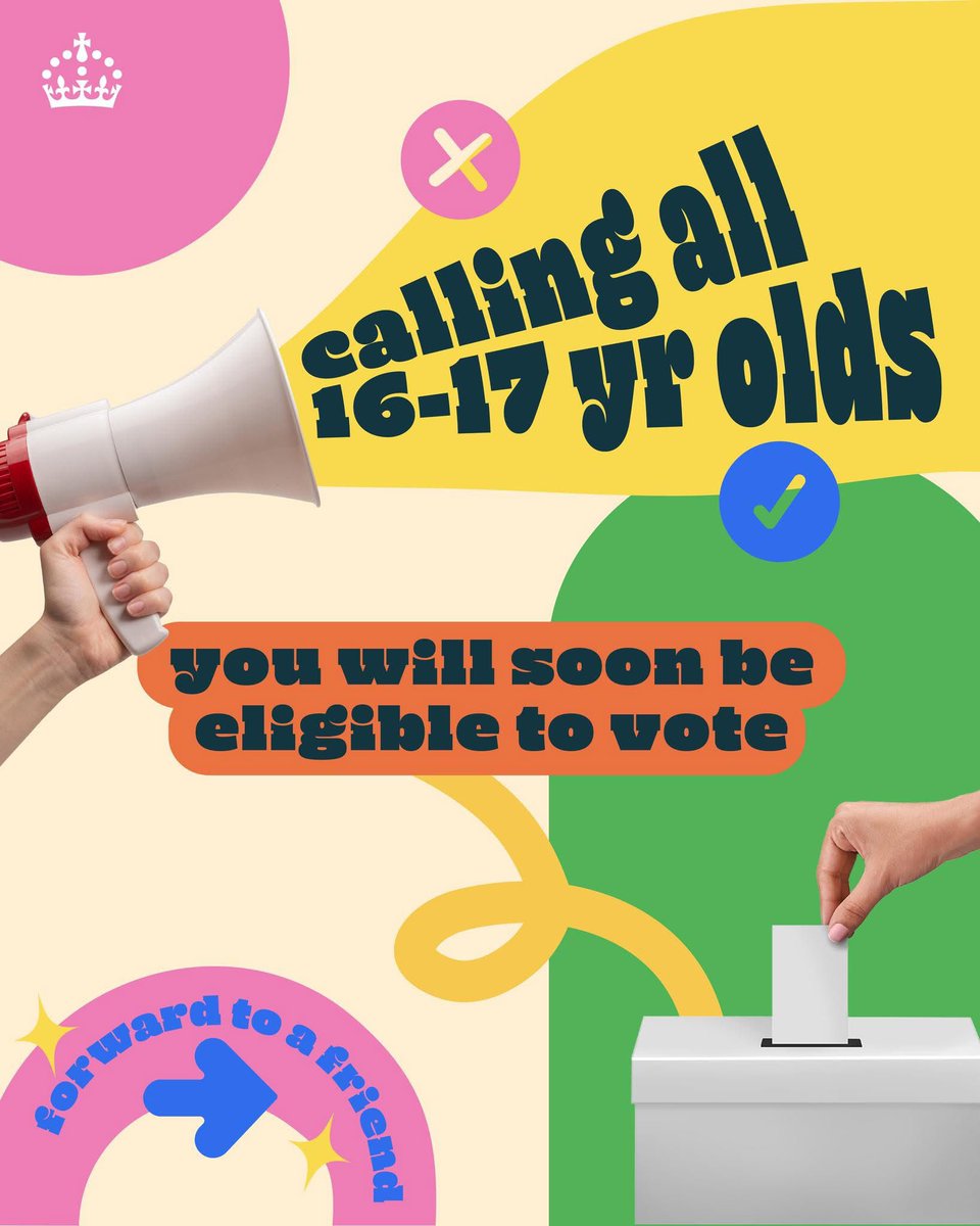 LabourSatvir's tweet image. If you're old enough to be allowed to get a job or join the army, we think you should be allowed a say in your future too. ❌🗳
So pleased we are delivering on our promise to give the vote to 16 and 17 year olds, bringing UK-wide elections in line with Scotland and Wales. 💪🏾
