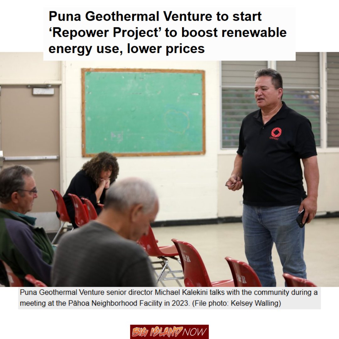 Huge news for clean energy in Hawaiʻi! 🌋💡 The Hawaiʻi Public Utilities Commission has approved Puna Geothermal Venture's Repower Project! 

bit.ly/4nXT9Gv