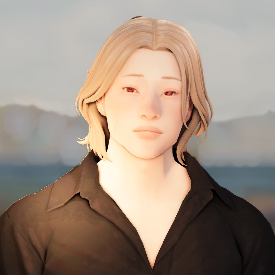 eviltrait's tweet image. gave him shorter hair ✂️
