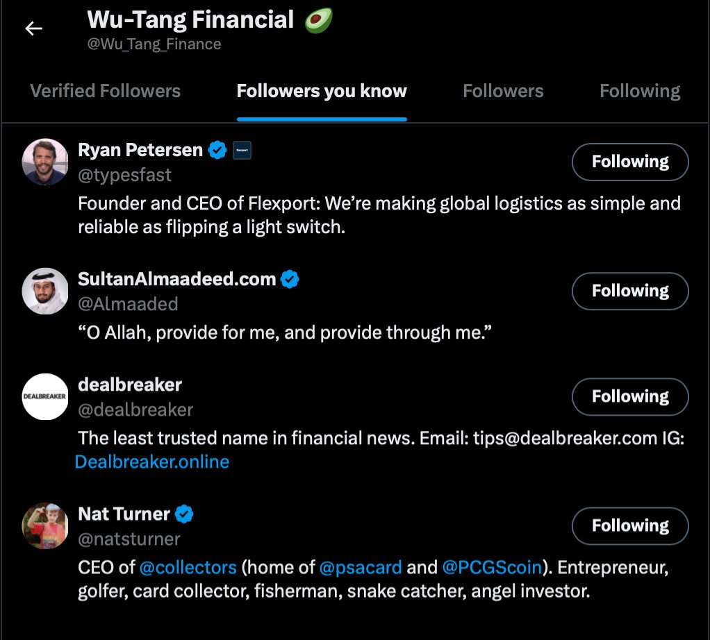 EvaderDirt's tweet image. I think a lot of it is about getting smarter every day, and finding the links where no links exist..👐
@Wu_Tang_Finance