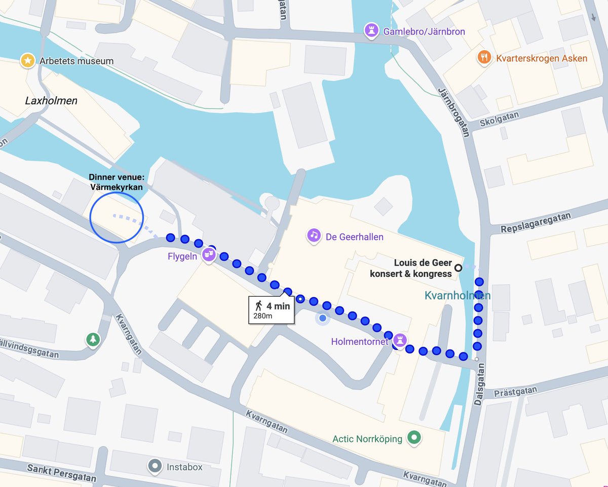 IC2S2's tweet image. Dinner at 19:00 for those who have yellow tickets: head to Värmekyrkan, Holmengatan 3, 602 32 Norrköping—just a five-minute walk from the conference venue. See you there soon! #ic2s2