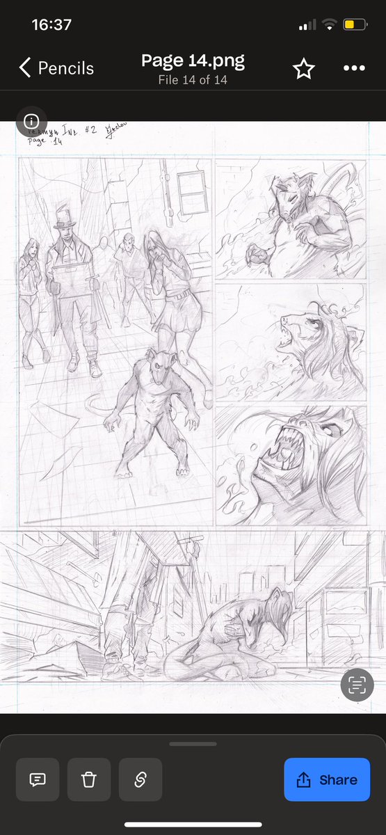 BlueShackComics's tweet image. Vermyn #2.
This is the thing that bit Tyrus in Vampwyre issue #1.
Now it’s reforming as a Creature on the loose running amok through the streets of Bernside Manor.
@dcechov_art on pencils
The second title from Blue Shack is unabashedly fantasy/horror. The story is EPIC and…
