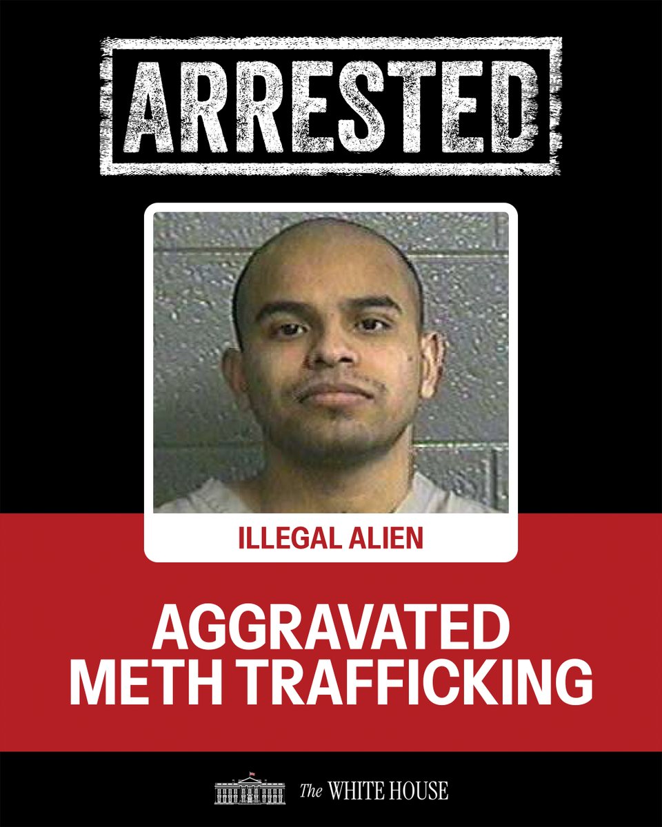 🚨ICE IS ARRESTING THE WORST OF THE WORST! 

ICE Dallas arrested Diego Jahir Pasos-Ruiz, a 22-year-old citizen of Mexico.

His criminal history includes a conviction for aggravated meth trafficking in Canadian County, OK.