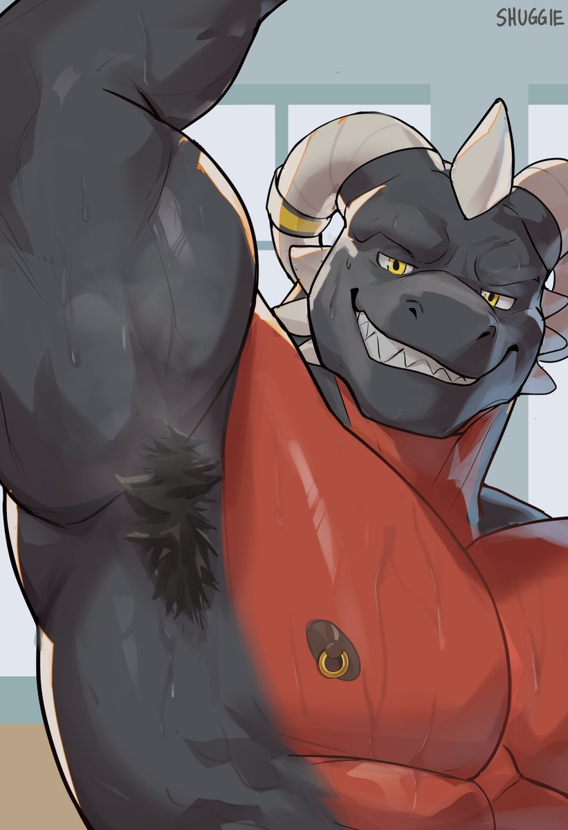 shugggi3's tweet image. Bet you’d bury your face here if he let you. @RealRedDemons