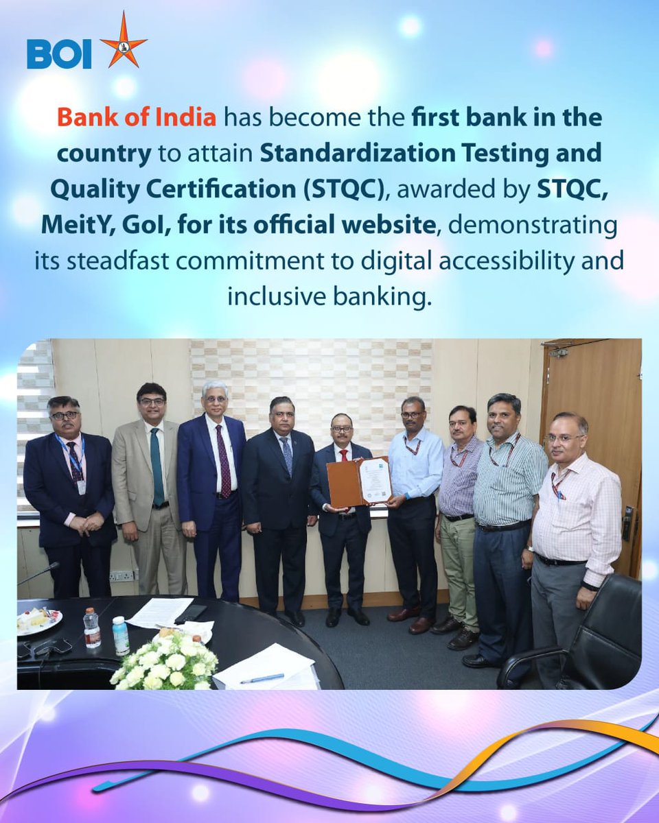 Bank of India (@bankofindia_in) on Twitter photo In line with the Department of Financial Services (DFS) directive and the Guidelines for Indian Government Websites & Apps (GIGW 3.0), Bank of India’s official website has been enhanced to cater to persons with diverse disabilities. By conforming to the Web Content Accessibility In line with the Department of Financial Services (DFS) directive and the Guidelines for Indian Government Websites & Apps (GIGW 3.0), Bank of India’s official website has been enhanced to cater to persons with diverse disabilities. By conforming to the Web Content Accessibility