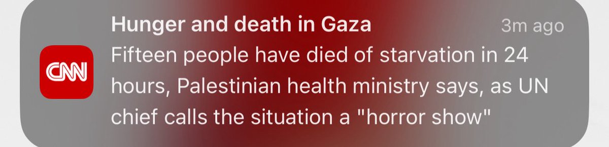 “Hunger and death in Gaza”

Framing this story without saying ISRAEL IS DELIBERATELY STARVING AND KILLING PALESTINIANS is journalistic malpractice.