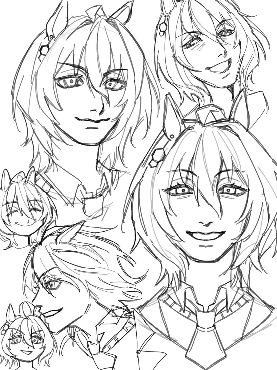 kiier0_ma's tweet photo. agnes tachyon doodlez #umamusumeprettyderby #AgnesTachyon #fanart https://t.co/bbPAwQKgXa