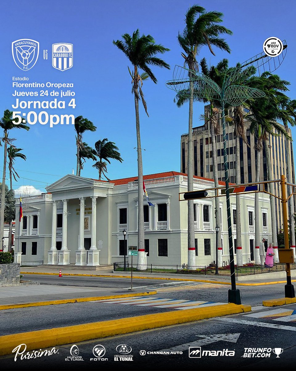 FCYaracuyanos's tweet image. ¡Este Jueves jugamos en casa y queremos verte en la tribuna!
Nos medimos ante Carabobo F.C. en la jornada 4 de la Liga FUTVE, y la entrada es completamente GRATIS.
Una nueva oportunidad para alentar, compartir y seguir creyendo.
#DirectoALaGloria🇳🇱 #LigaBancoDeVenezuela