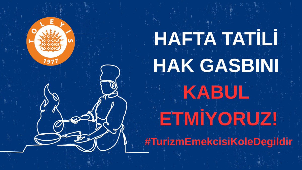 10 gün çalış, 1 gün dinlen.
Ulan taş bile çatlar bu düzende.
Biz etten, kemikteniz. Biz insanız.
#TurizmEmekcisiKoleDegildir