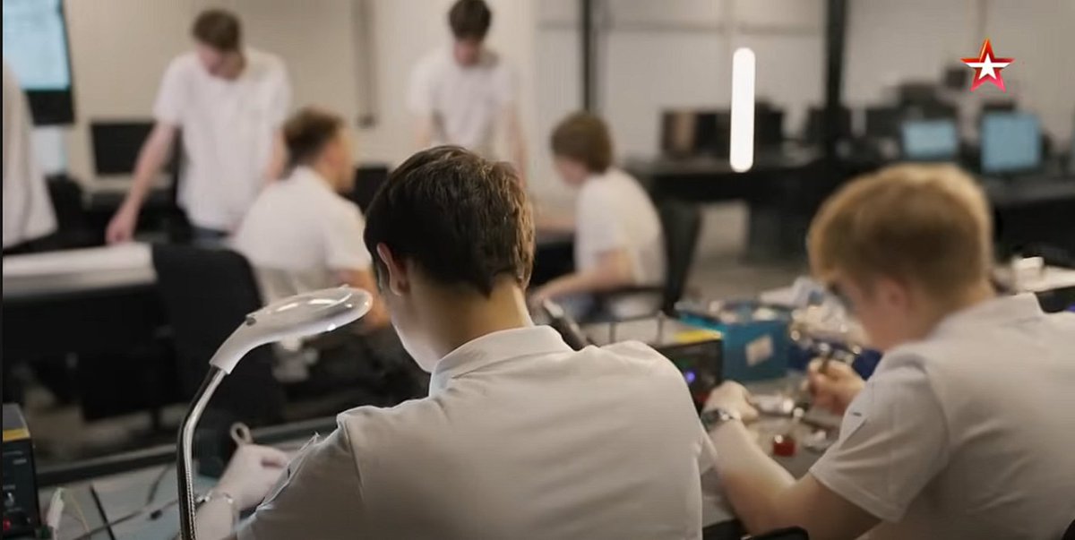 TheGoodISIS's tweet image. Another detail in the Zvezda video is a ready discussion of using child laborers to make Shahed 136 drones. According to a translation of the video: “No matter where you look, there are young people all around. Boys and girls work here and study here. In the college…