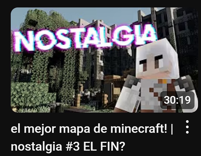 beemoo_VT's tweet photo. ¿el final de NOSTALGIA?

¿Será este el cierre del mejor mapa que he jugado en Minecraft?
#Minecraft #MinecraftSaga #killercreeper55 #Nostalgia #Vtuber #FYP https://t.co/K7ZDjwbfdJ