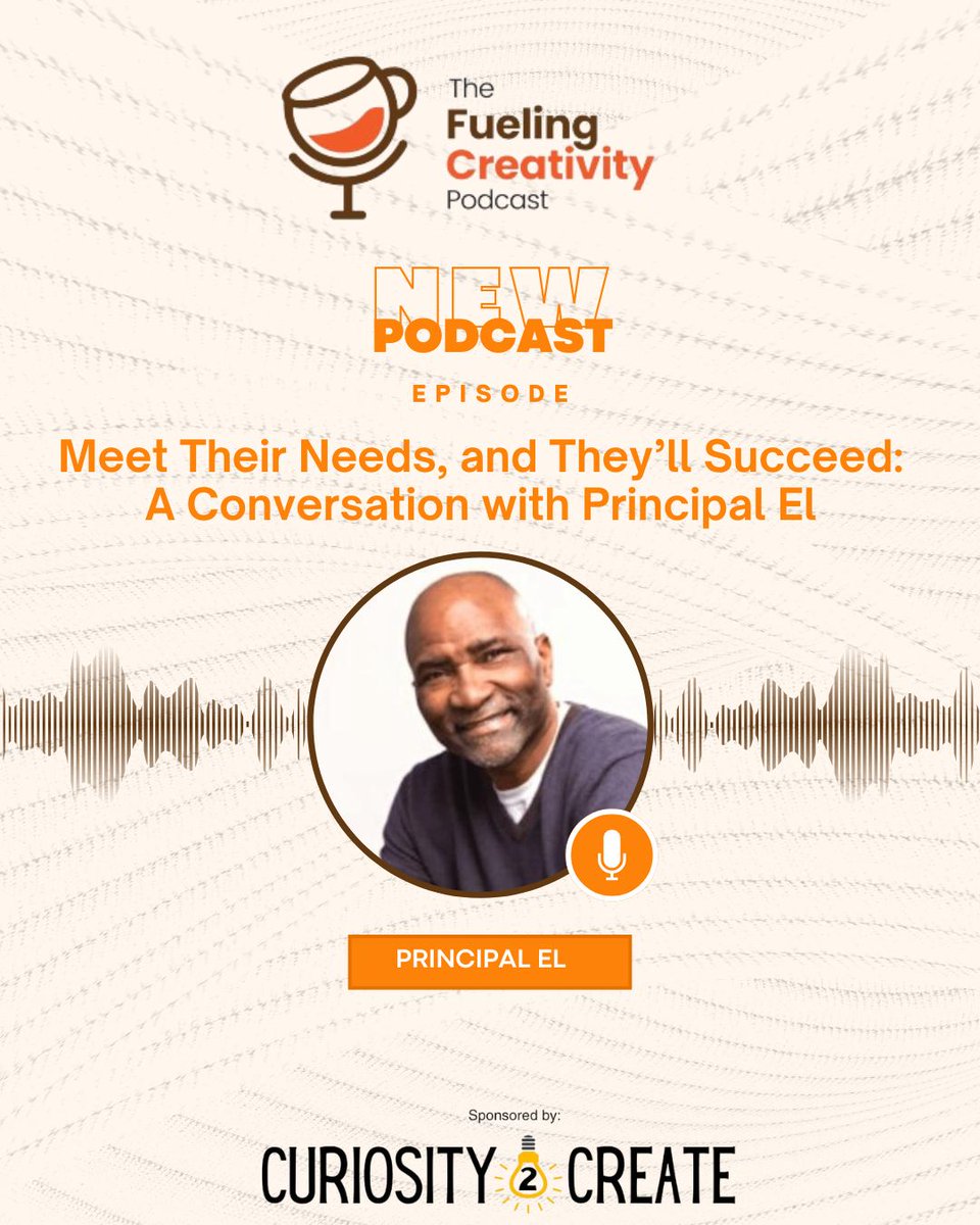 CreativityandE's tweet image. What if every student felt truly seen, heard & celebrated—every day? 💡
In our latest Fueling Creativity episode, Principal El shares 4 C’s for joyful, resilient school cultures.
🎧 Listen: fuelingcreativitypodcast.com/meet-their-nee…
#EdLeaders #SchoolLeadership #Podcast