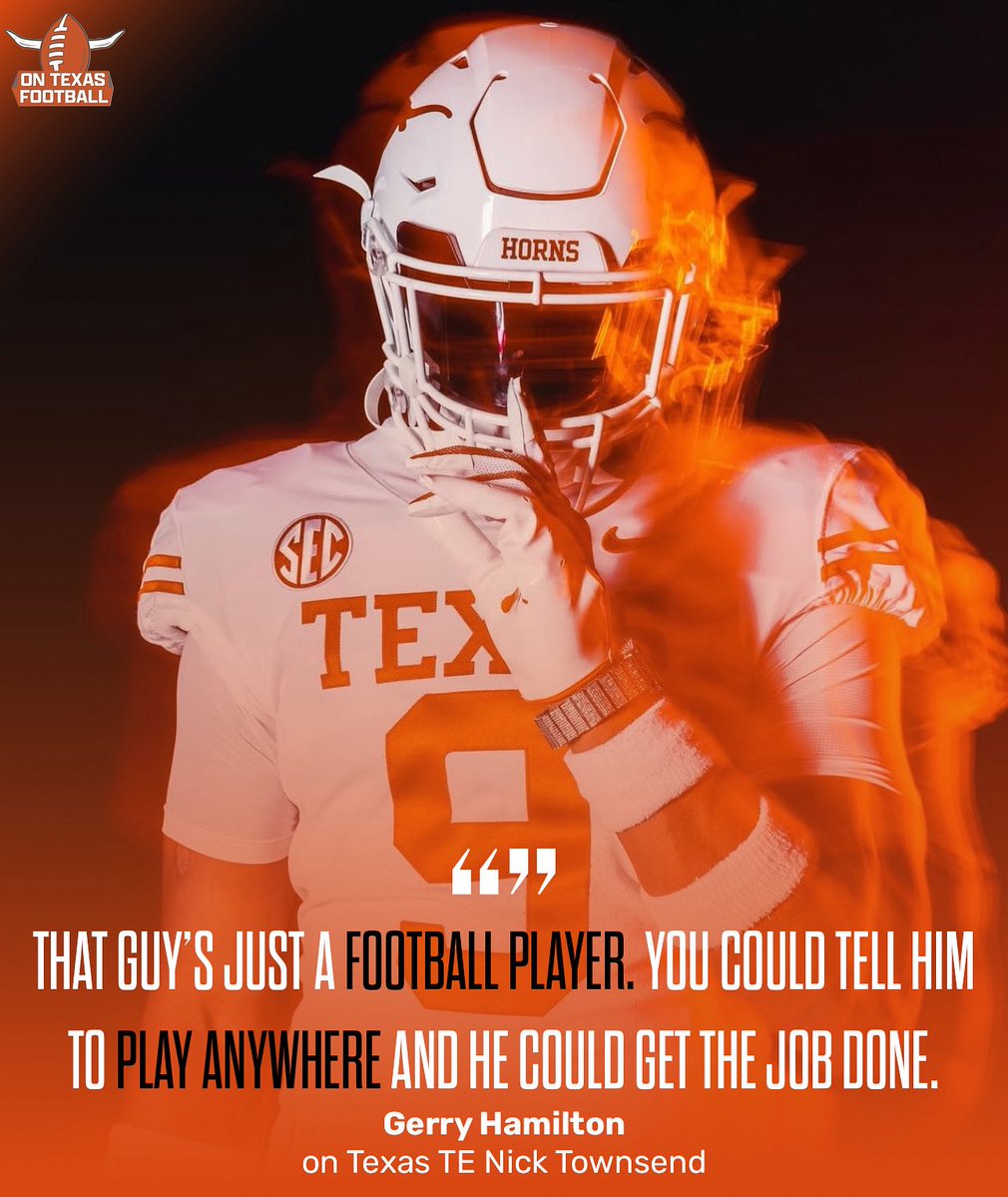 ontexasfootball's tweet image. Nick Townsend could be a DIFFERENCE MAKER for the Longhorns when it’s all said and done 🤘
