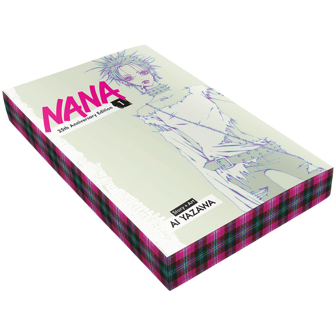 ShopCrunchyroll's tweet image. Here's our first look at Nana 25th Anniversary Edition Volume 1! The cool plaid spray effect is 🔥
Do you have your copy reserved yet? 🎸
GET: got.cr/nanaanniversar…
