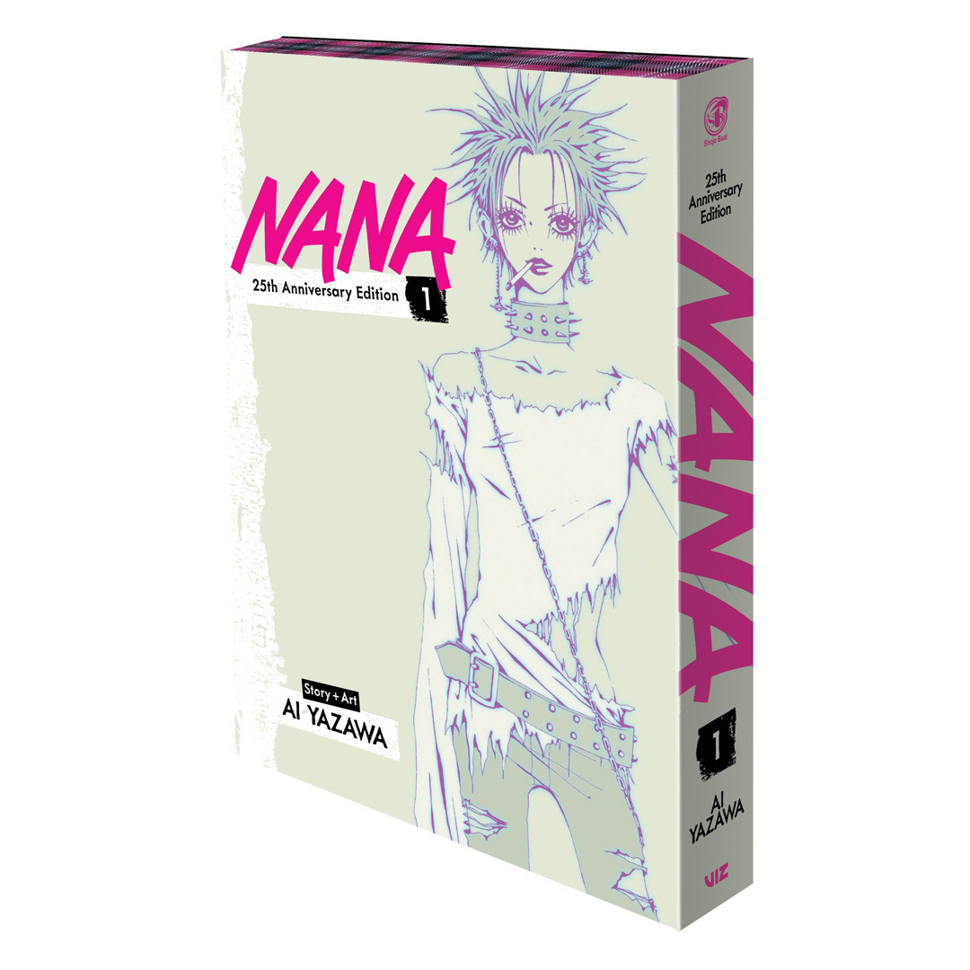 ShopCrunchyroll's tweet image. Here's our first look at Nana 25th Anniversary Edition Volume 1! The cool plaid spray effect is 🔥
Do you have your copy reserved yet? 🎸
GET: got.cr/nanaanniversar…