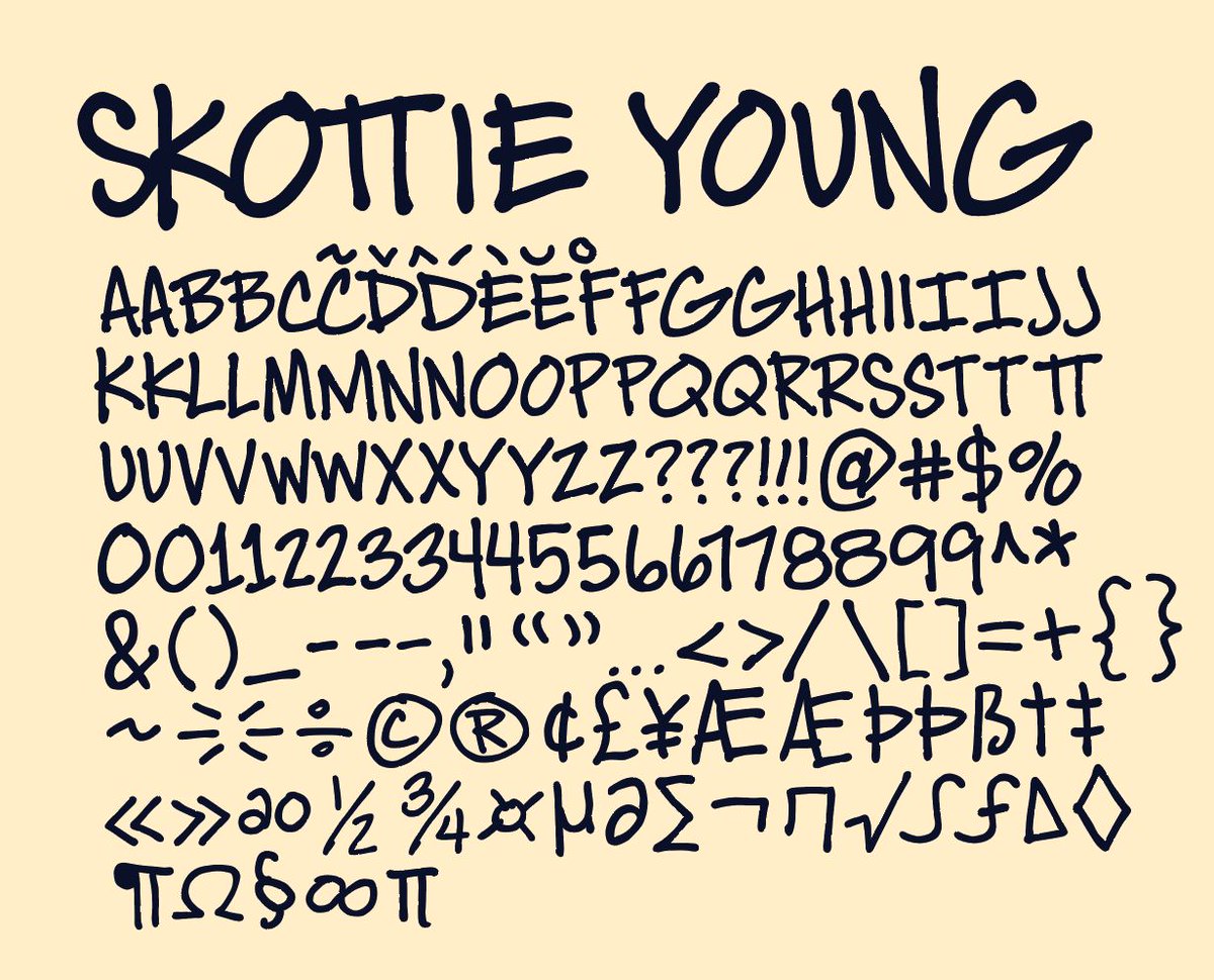 blambot's tweet image. Wrapping up Skottie Young's custom font in Illustrator. Getting ready to port it over to Fontlab for programming...