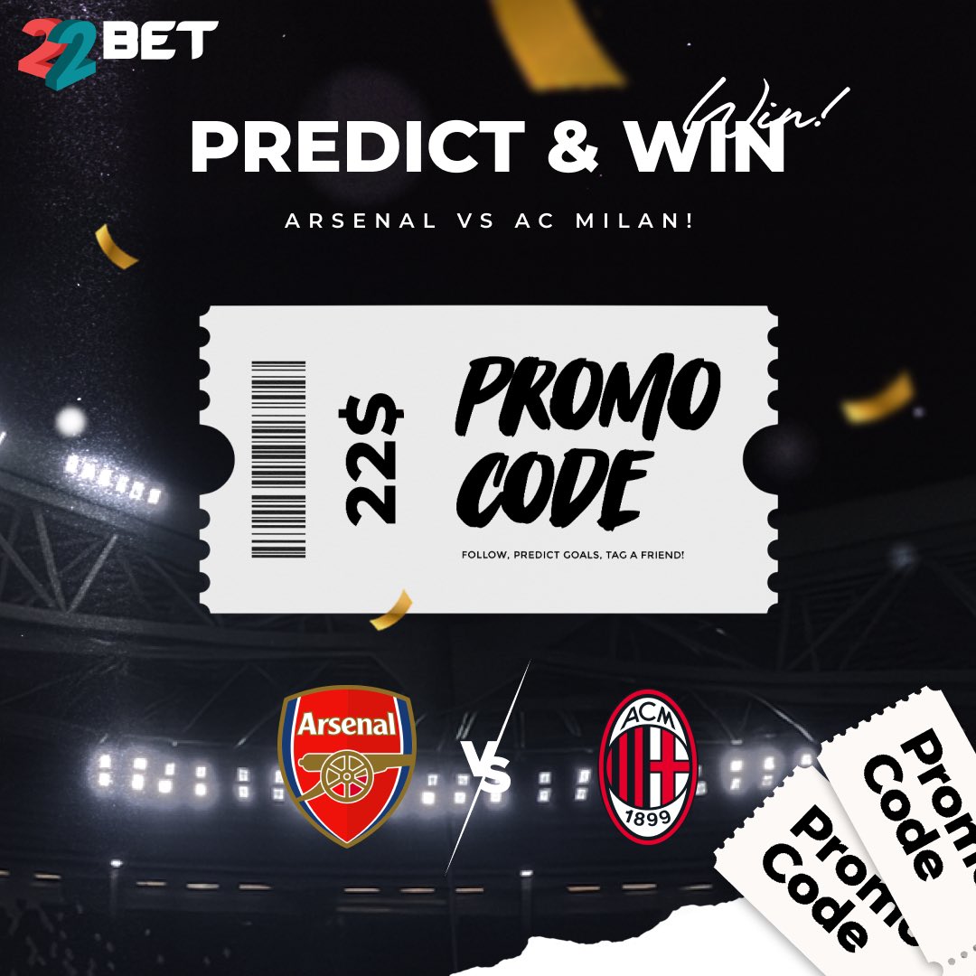 ⚽️ GIVEAWAY TIME! 🎉

Arsenal 🆚 AC Milan is set, and we’re giving 10 lucky winners $22 promo codes each! 💸

Here’s how to enter:
✅ Follow us on X
✅ Comment below with your prediction for the total number of goals scored in the match
✅ Tag a friend to boost your chances!

T&amp;C