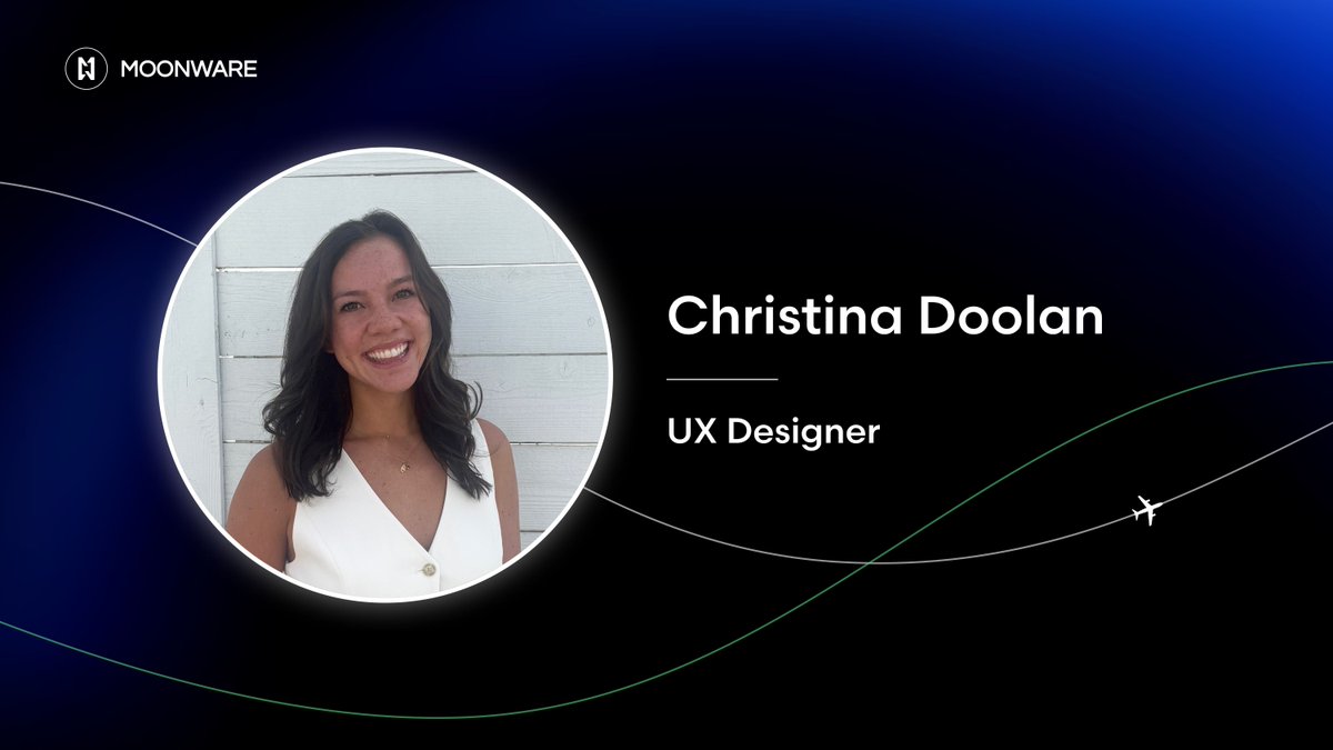 We’re excited to welcome Christina Doolan, UX Designer, to Moonware!

Christina is passionate about creating design that connects, and will be helping shape Moonware’s visual and digital presence as we scale. A recent USC grad, she brings a mix of UX/UI, graphic design, and