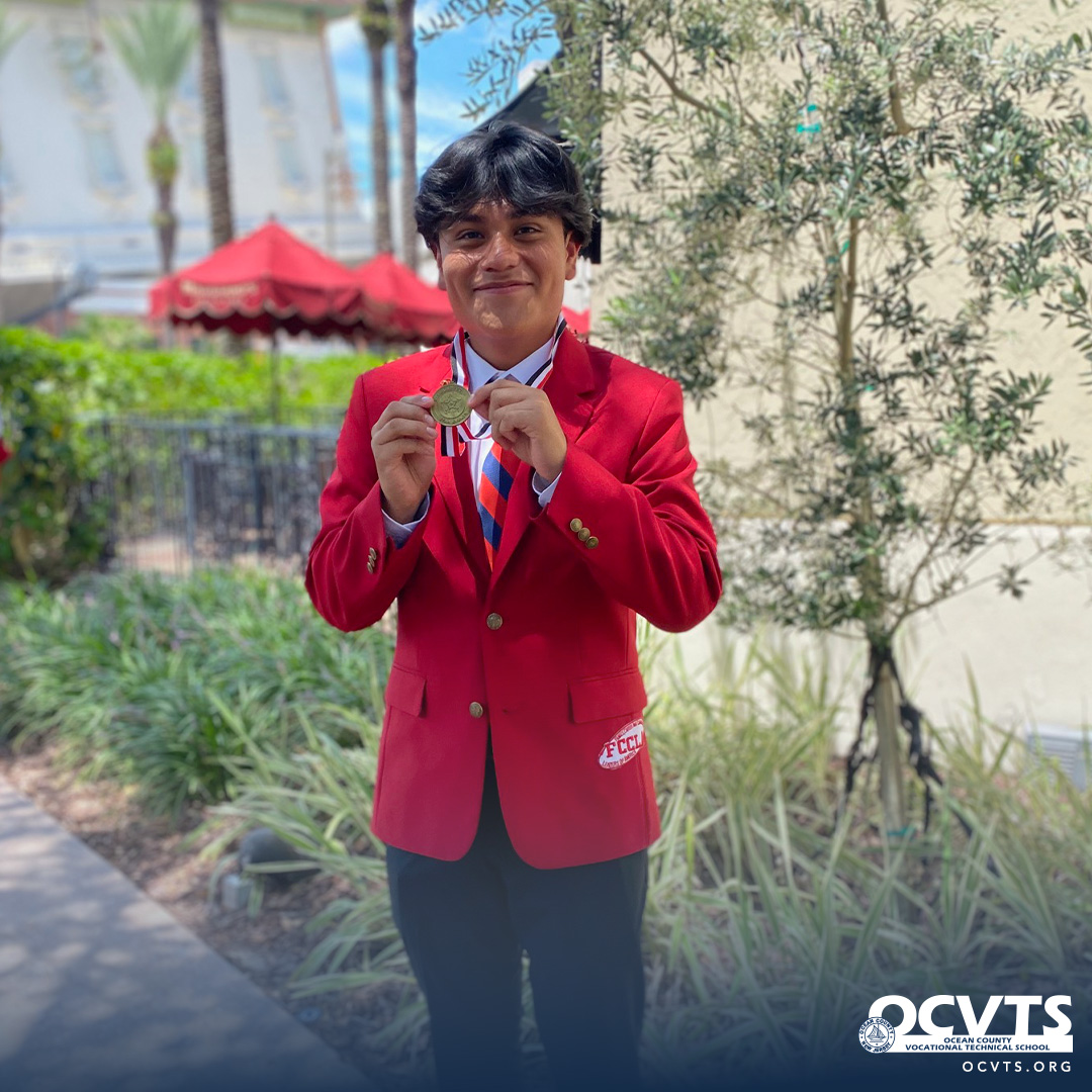 Fashion Design student proudly represented Ocean County Vocational Technical School and New Jersey on the national stage at the FCCLA National Leadership Conference in Orlando—earning a prestigious gold medal and a top 10 national ranking. ➡️ bit.ly/ocvtsfccla-nlc…