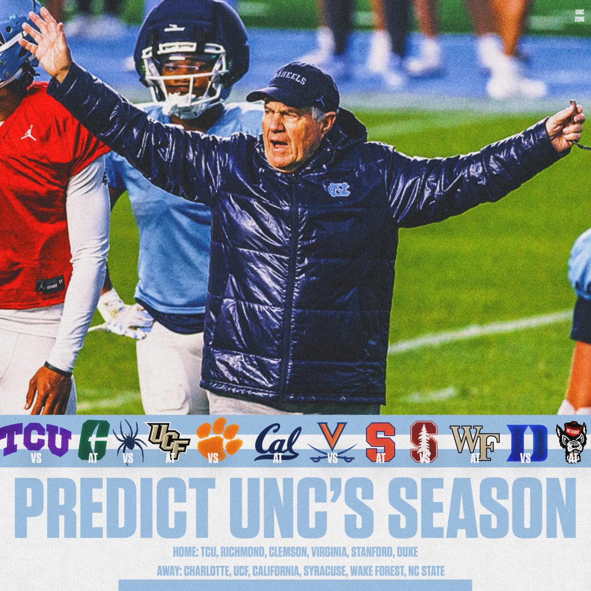 UNC will go __ - __ in 2025… 🤔
