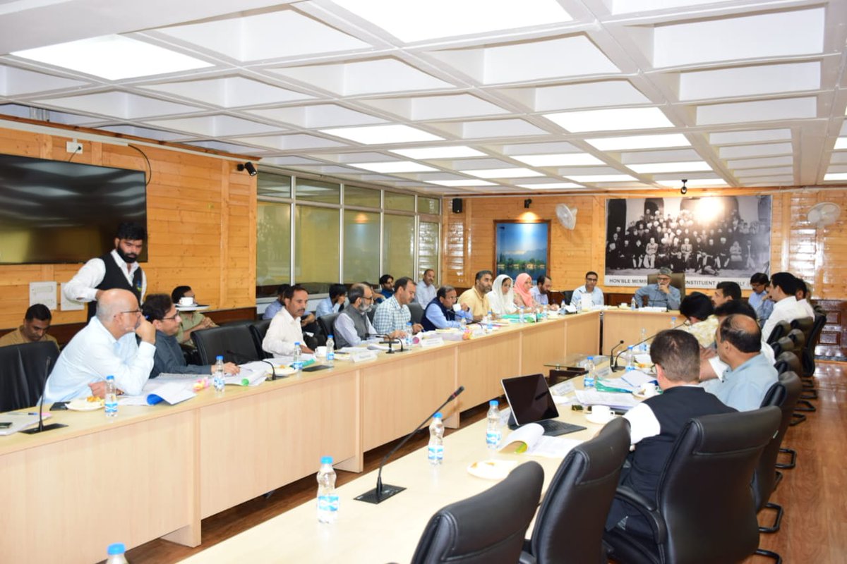 JKNC_'s tweet photo. Party General Secretary and Khanyar MLA Ali Mohammad Sagar who also serves as Chairman of the Public Undertakings Committee, presided over a key meeting with the Public Works Department (PWD) today. The meeting focused on reviewing ongoing infrastructure projects, ensuring timely completion, and addressing critical issues to enhance public welfare. He emphasized the importance of quality, transparency, and accountability in PWD initiatives, urging officials to prioritize public convenience and sustainable development. Discussions included road upgrades, bridge constructions, and urban planning to boost connectivity and accessibility across the region. As Chairman, the veteran leader reaffirmed his commitment to overseeing efficient use of resources and fostering collaboration for impactful results.
