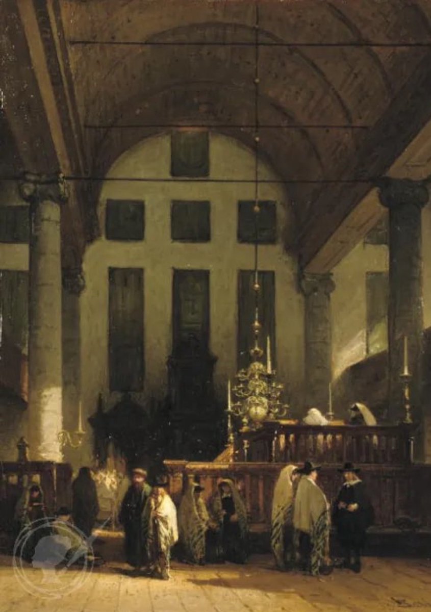 curatorWH's tweet image. The Spanish Portuguese Synagogue in Amsterdam has no internal electric lighting system and is lit by candles on dozens of brass holders throughout the main hall,as has been done since its opening in 1675.