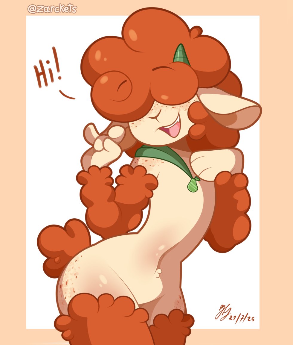 zarckets's tweet image. Caramel Pear the lamb 🍐