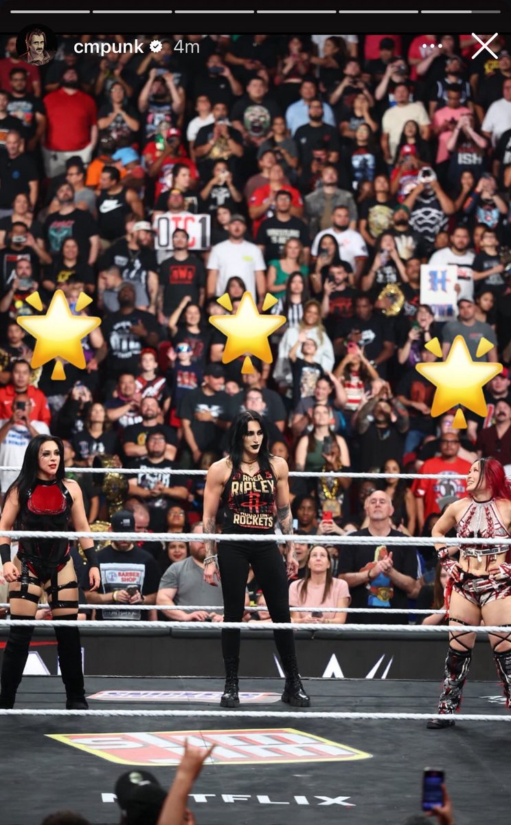 PublicEnemiesHQ's tweet image. CM Punk praises Stephanie Vaquer, Rhea Ripley and Iyo Sky on his most recent IG Story 🔥