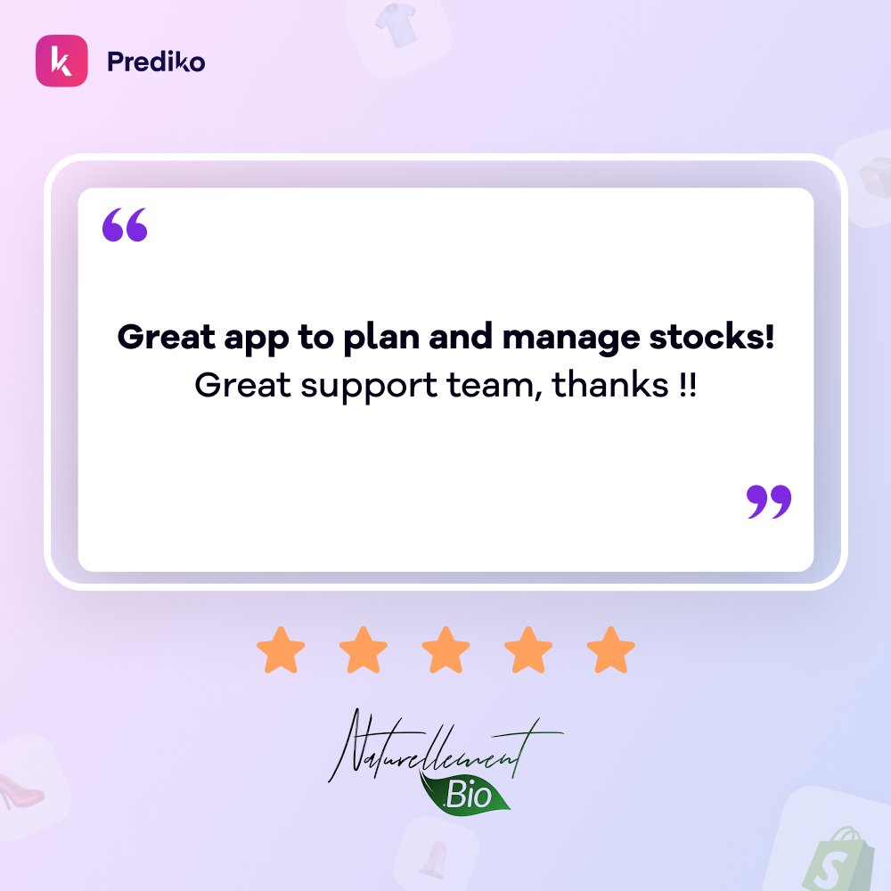 Prediko (@goprediko) on Twitter photo ๐ฆ Planning & managing inventory shouldn't feel like guesswork.
When <a href="/BioNaturelle/">Naturellement Bio</a> dropped us this review โ
"๐๐ฟ๐ฒ๐ฎ๐ ๐ฎ๐ฝ๐ฝ ๐๐ผ ๐ฝ๐น๐ฎ๐ป ๐ฎ๐ป๐ฑ ๐บ๐ฎ๐ป๐ฎ๐ด๐ฒ ๐๐๐ผ๐ฐ๐ธ๐! ๐๐ฟ๐ฒ๐ฎ๐ ๐๐๐ฝ๐ฝ๐ผ๐ฟ๐ ๐๐ฒ๐ฎ๐บ, ๐๐ต๐ฎ๐ป๐ธ๐!!"
We knew we hit goal of building Prediko
โ Give ๐ฆ Planning & managing inventory shouldn't feel like guesswork.
When <a href="/BioNaturelle/">Naturellement Bio</a> dropped us this review โ
"๐๐ฟ๐ฒ๐ฎ๐ ๐ฎ๐ฝ๐ฝ ๐๐ผ ๐ฝ๐น๐ฎ๐ป ๐ฎ๐ป๐ฑ ๐บ๐ฎ๐ป๐ฎ๐ด๐ฒ ๐๐๐ผ๐ฐ๐ธ๐! ๐๐ฟ๐ฒ๐ฎ๐ ๐๐๐ฝ๐ฝ๐ผ๐ฟ๐ ๐๐ฒ๐ฎ๐บ, ๐๐ต๐ฎ๐ป๐ธ๐!!"
We knew we hit goal of building Prediko
โ Give