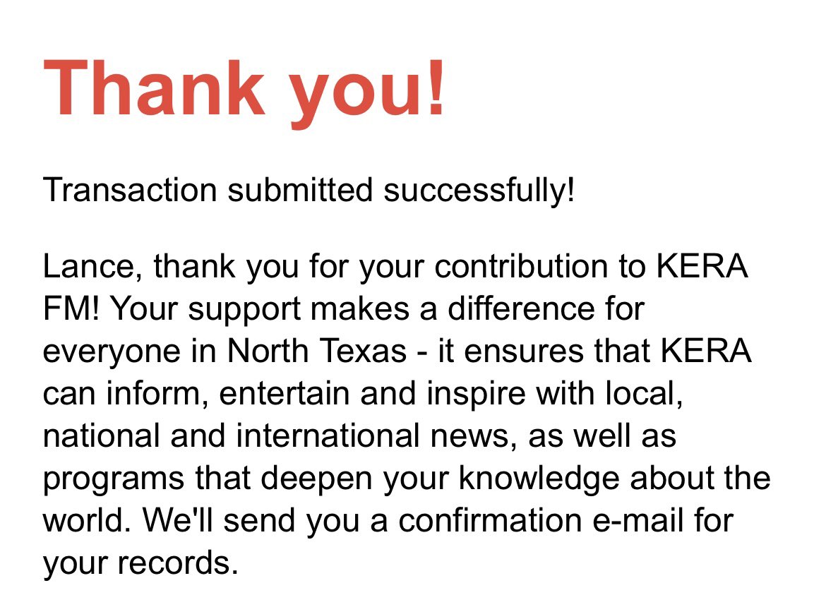 I I just supported my local <a href="/NPR/">NPR</a> station thanks to <a href="/realDonaldTrump/">Donald J. Trump</a> #winning