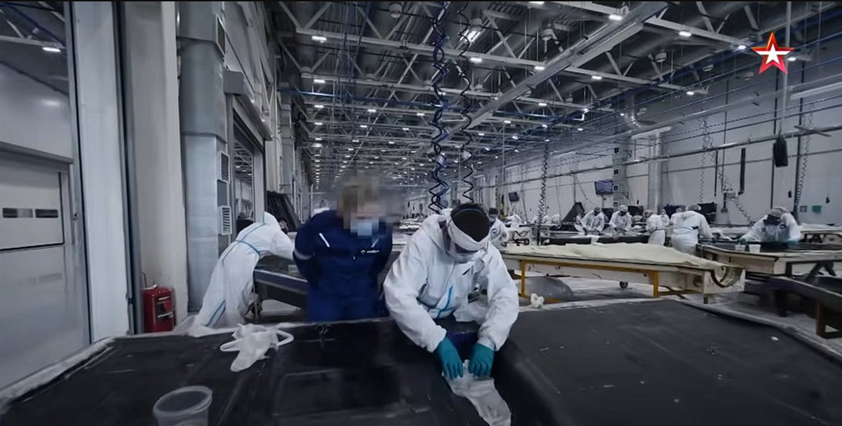 TheGoodISIS's tweet image. The Zvezda video also shows visual confirmation that Alabuga Start foreign female workers, primarily from Africa, are building Shahed 136 airframes. Building the airframe is a labor intensive job that can expose workers to hazardous chemicals and materials. This is particularly…