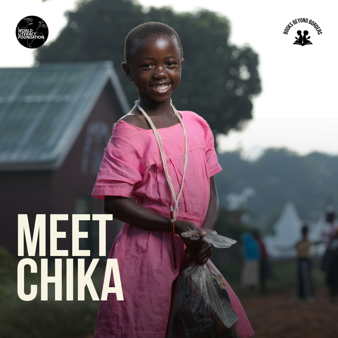 Chika is 10 years old and lives in an #IDPCamp in Nigeria after her family was forced to flee violence.

Through #BooksBeyondBorders campaign we aim to deliver learning tools to children to reignite their dreams and right to learn.

Donate here: worldliteracyfoundation.org/international-…

#ILD2025