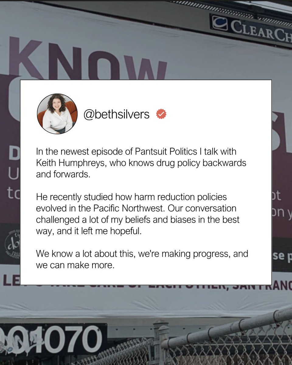 Just Say No didn't work. Neither did decriminalization and tolerance.

Today on Pantsuit Politics, <a href="/nkybeth/">Beth</a> and <a href="/KeithNHumphreys/">Keith Humphreys</a> discuss what might work in the war on drugs.