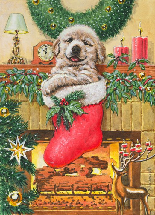 RichardDeWolfe's tweet photo. Art of the Day: "Stocking Stuffer". Buy at: https://t.co/e759H0TFAS https://t.co/E71rUIkp52
