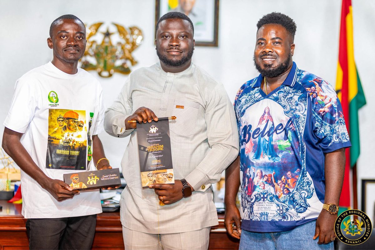 DrAmoakohene's tweet image. I received my brother and friend, Kwadwo Nkansah - LIL WIN, as he called on me to invite me to the premiere of his latest movie titled “Captain Ibrahim Traore.”
I commend him for his continuous contributions to the creative arts industry and for using film to project compelling…