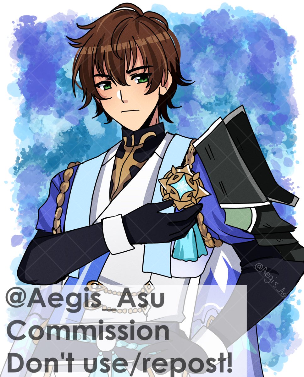 Aegis_Asu's tweet image. Suzaku x Genshin Impact Crossover c0mm for @i_kathz !
#vgenopen #vgen