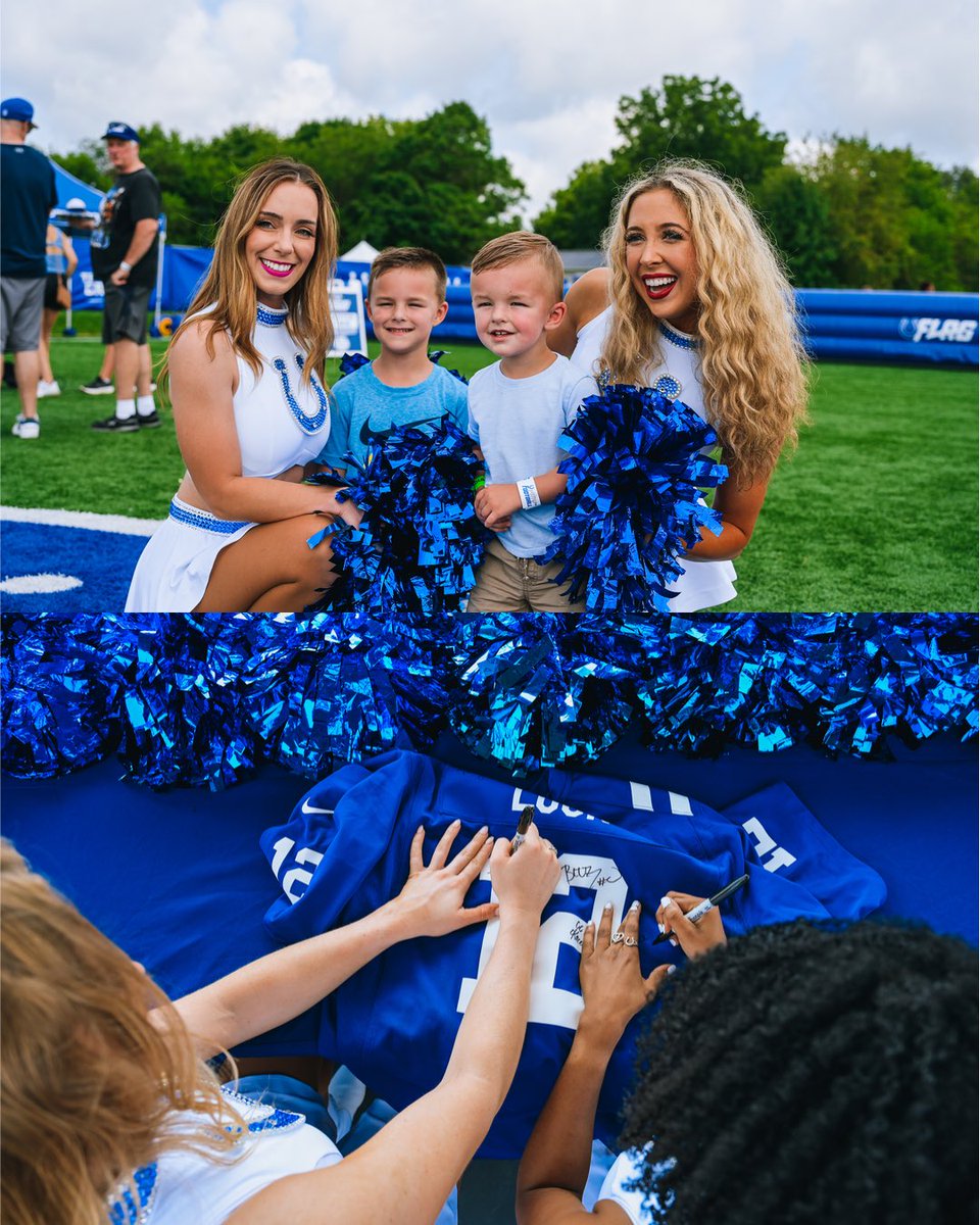 ColtsCheer's tweet image. mood because tomorrow Colts Camp is BACK ✨⛺️
We’ll be performing and signing autographs every day, Colts Nation!