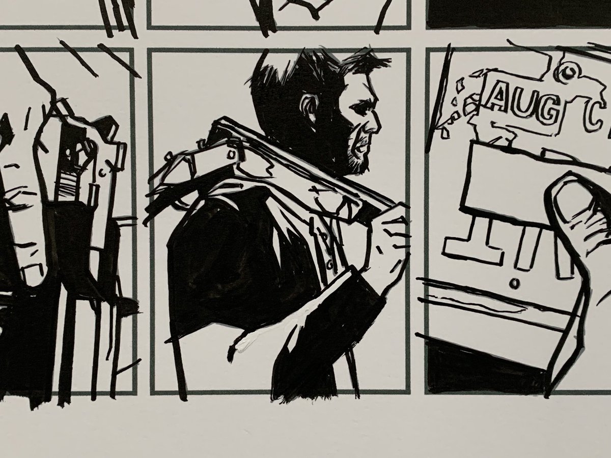 kenknudtsen's tweet image. Recent inked panels from the new thing that I like how they turned out as I am mostly no longer battle damaged from Sunday.
#chapotraphouse #badegg @ByYourLogic @CHAPOTRAPHOUSE