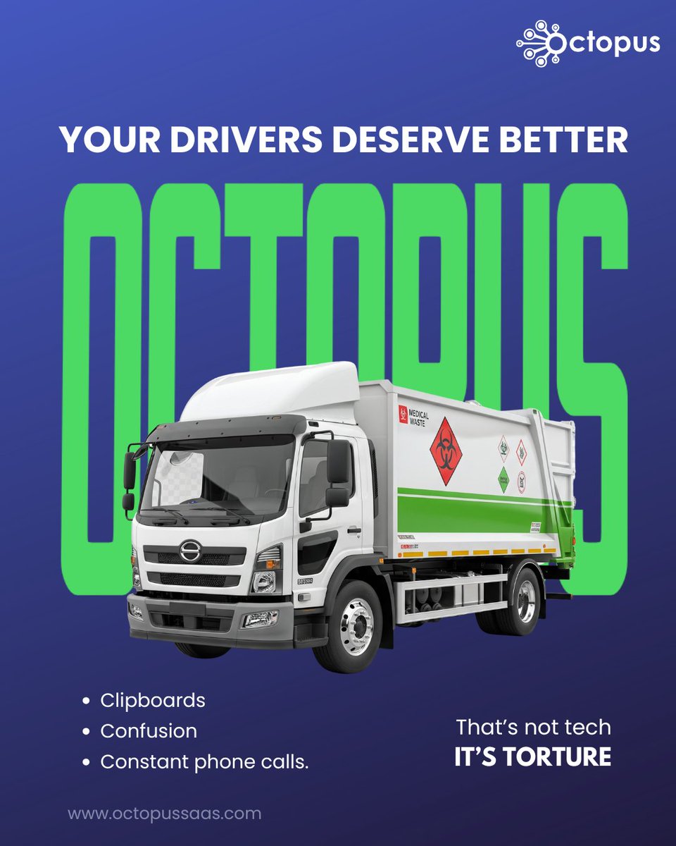 Octopus_Saas's tweet photo. 🚚Give your drivers a tool that works as hard as they do.

The OCTO Field App simplifies everything.📲✨

#OctopusSaaS #FieldOpsMadeEasy #DriverTools #LogisticsTech #SmartWorkflows https://t.co/Ul2EkZxi4h
