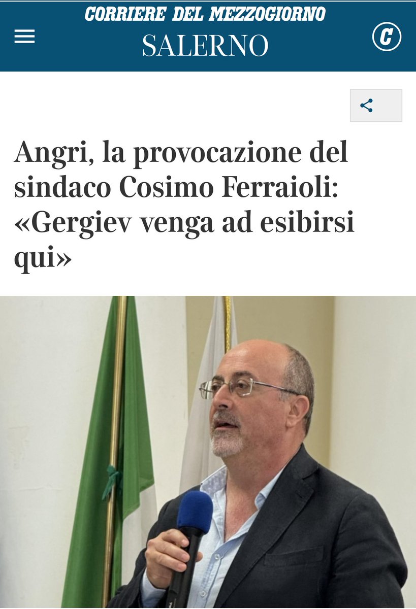 marsetac's tweet image. Gli esponenti di Democrazia Sovrana e Popolare sono incredibilmente teneri. Visto che la Reggia ha licenziato Gergiev, il Sindaco di Angri - che è appunto del partito di Rizzo - lo ha invitato ad esibirsi lì. Fossi io il direttore del Bolshoi di Mosca e del Mariinskij di San…