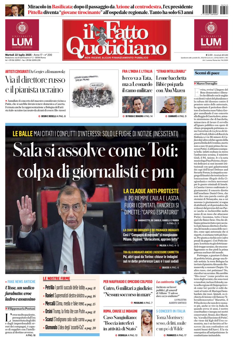marsetac's tweet image. Sulla crisi isterica che l’editoriale di oggi di Travaglyov trasuda, dovuto alla doppia batosta subita dalla propaganda russa, vorrei sorvolare. Mi fa invece ridere molto il fatto che Romanovsky venga definito artista “italo-ucraino (da alcuni accusato di essere filorusso)”. Come…